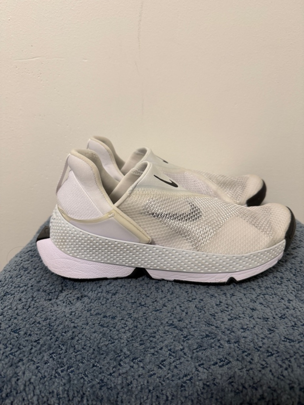 Nike Women's Slip-On Athletic Sneakers in White and Black